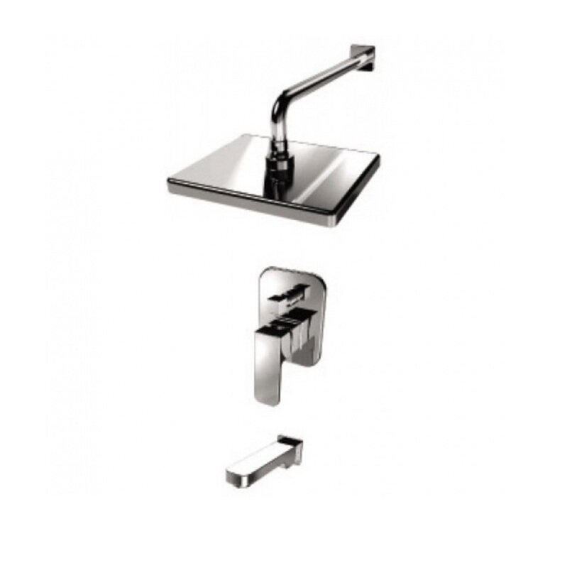 Изображение товара Душевая система Kaiser Sonat 34322 с верхним душем и изливом хром