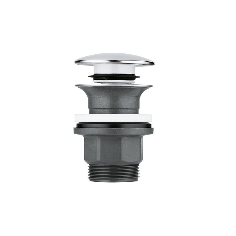 Изображение товара Донный клапан для раковины Grohe 40824000, с переливом, хром Изображение товара Донный клапан для раковины Grohe 40824000, с переливом, хром