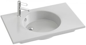 Изображение товара Раковина-столешница Jacob Delafon Odeon Rive Gauche EXAW112-Z-00, 80 см, с полированной нижней поверхностью (для установки на мебель)