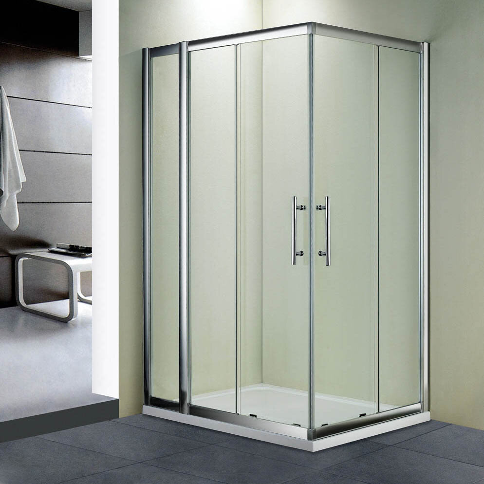 Изображение товара Душевой уголок RGW HO-42, 03064281-11, 80 х 110 x 195 см, дверь раздвижная, стекло прозрачное, хром