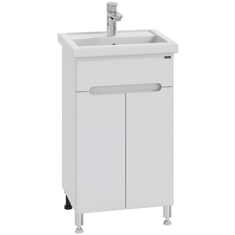 Изображение товара Тумба под раковину СаНта Лондон 224014 50 см напольная белая Россия