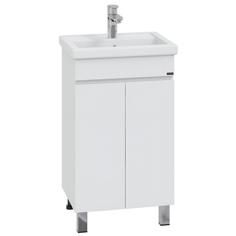 Изображение товара Тумба под раковину СаНта Марс 50 напольная 2 ящика белая Россия