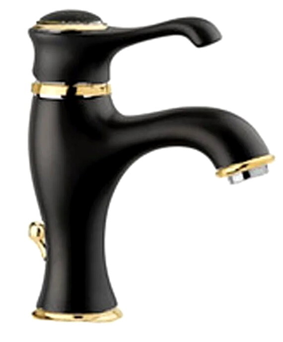 Изображение товара Смеситель для раковины Emmevi Harmony 22003NO черный золото Италия