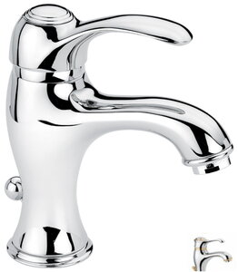 Изображение товара Смеситель для раковины Emmevi Harmony 22003CO, хром/золото