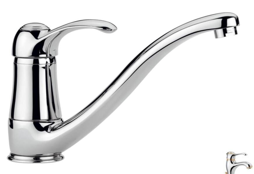 Изображение товара Смеситель для кухни Emmevi Harmony 22095CO хром золото Italy