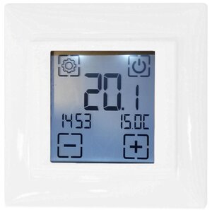 Изображение товара Терморегулятор Spyheat SDF-421H, сенсорный, программируемый, белый