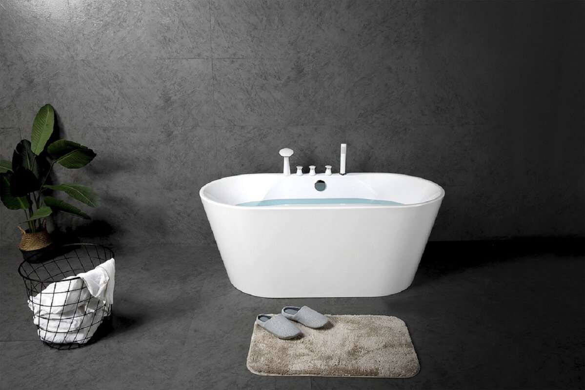 Изображение товара Акриловая отдельно стоящая ванна BelBagno BB200 150x75 см белый Италия