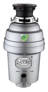 Изображение товара Измельчитель пищевых отходов Zorg ZR-38D для кухни нержавеющая сталь
