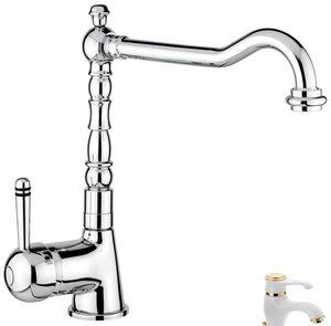 Изображение товара Смеситель для кухни Emmevi Laguna 40516BO белый золото