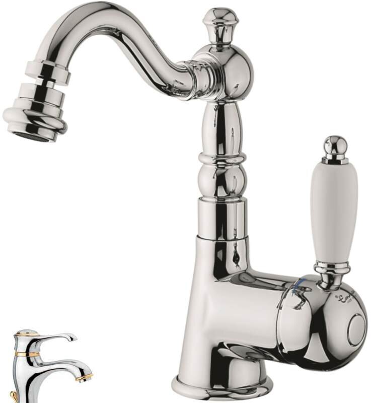 Изображение товара Смеситель для биде Emmevi Laguna 40514CO хром золото с горизонтальным монтажом