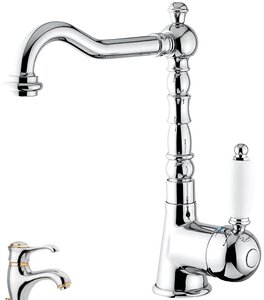 Изображение товара Смеситель для раковины Emmevi Laguna 40513CO, хром/золото