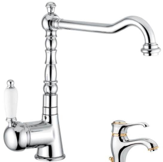 Изображение товара Смеситель Emmevi Laguna 40517CO Латунь/Хром-Золото