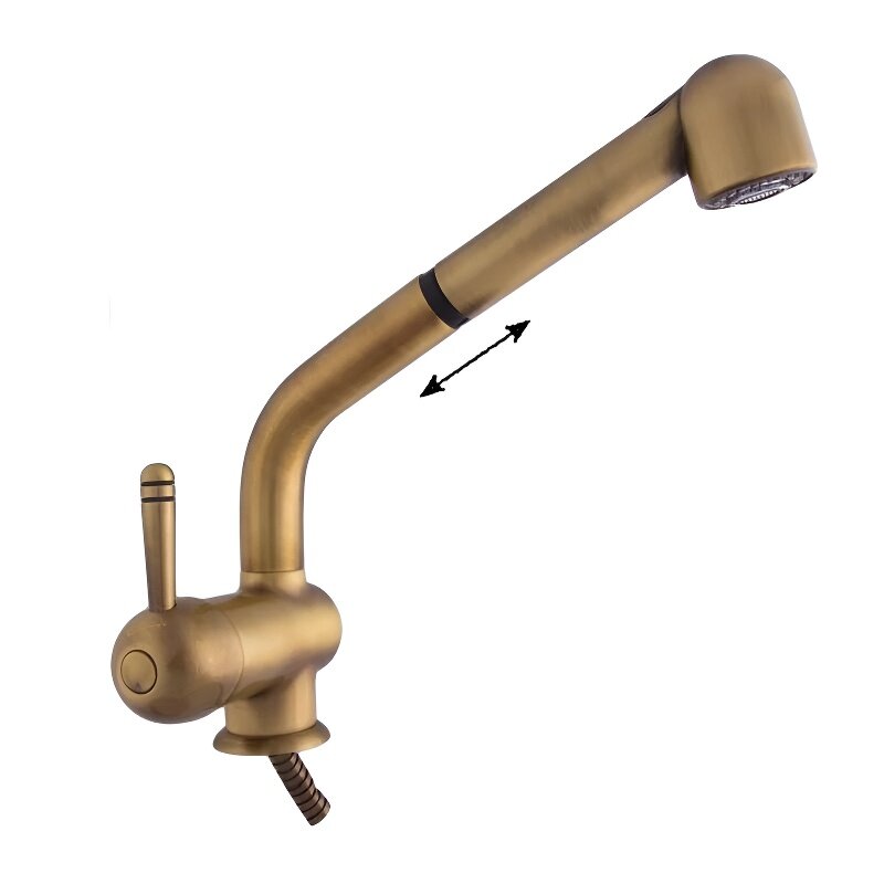 Изображение товара Смеситель для кухни Emmevi Laguna 4066BR бронза из Италии высокого качества