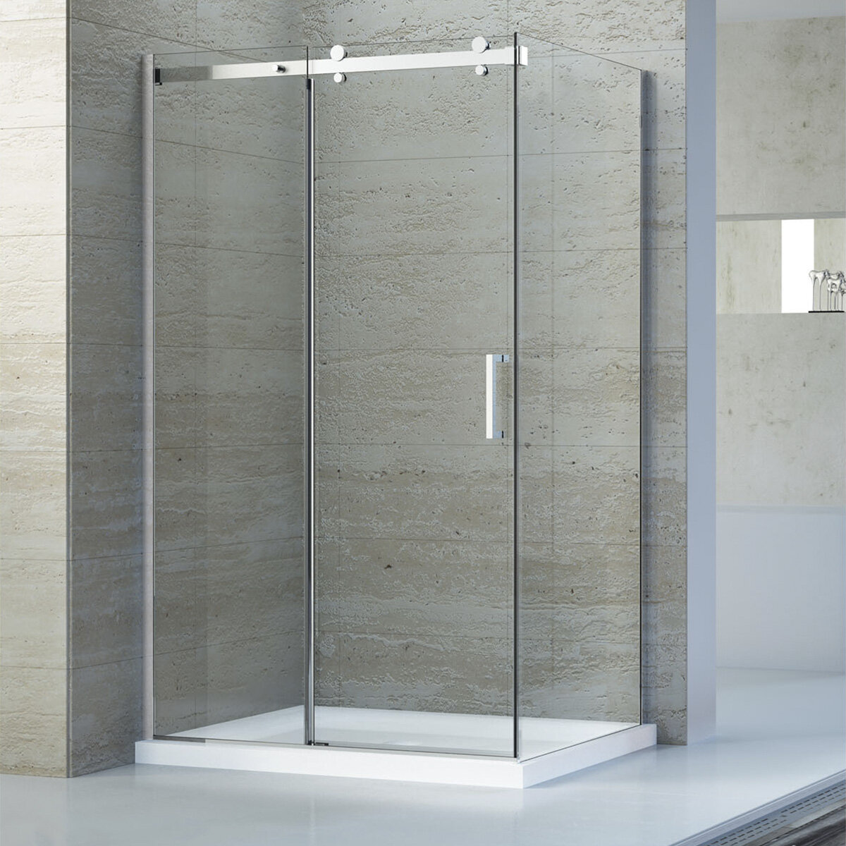 Изображение товара Душевой уголок RGW TO-44 150x90 см с раздвижной дверью и стеклом 8 мм