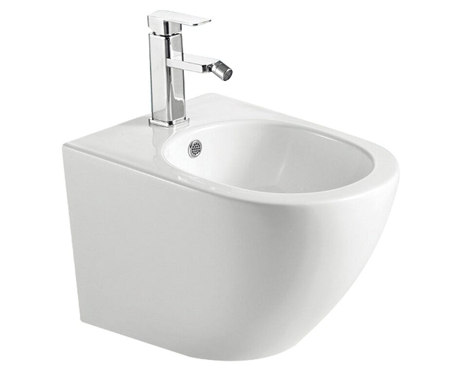 Изображение товара Подвесное биде Timo Kulo TK-404 из фарфора белого цвета