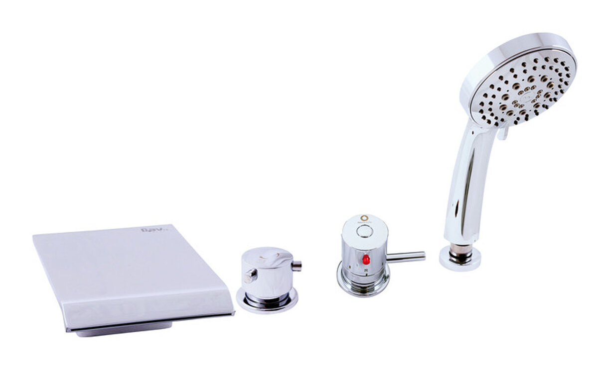 Изображение товара Смеситель на борт ванны Rav-Slezak Dunaj Termostat DT273,5P хром