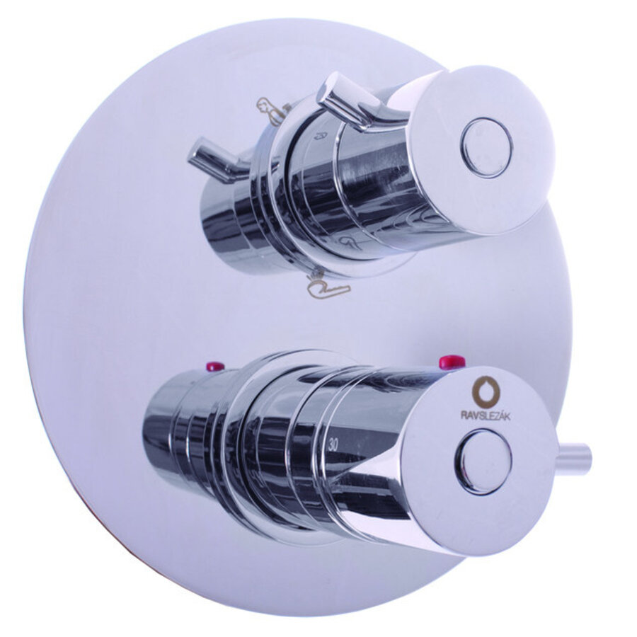 Изображение товара Смеситель скрытого монтажа для ванны и душа Rav-Slezak Dunaj Termostat DT387 хром