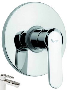 Изображение товара Смеситель для душа Emmevi Nefer 77009BMA, белый/леопард