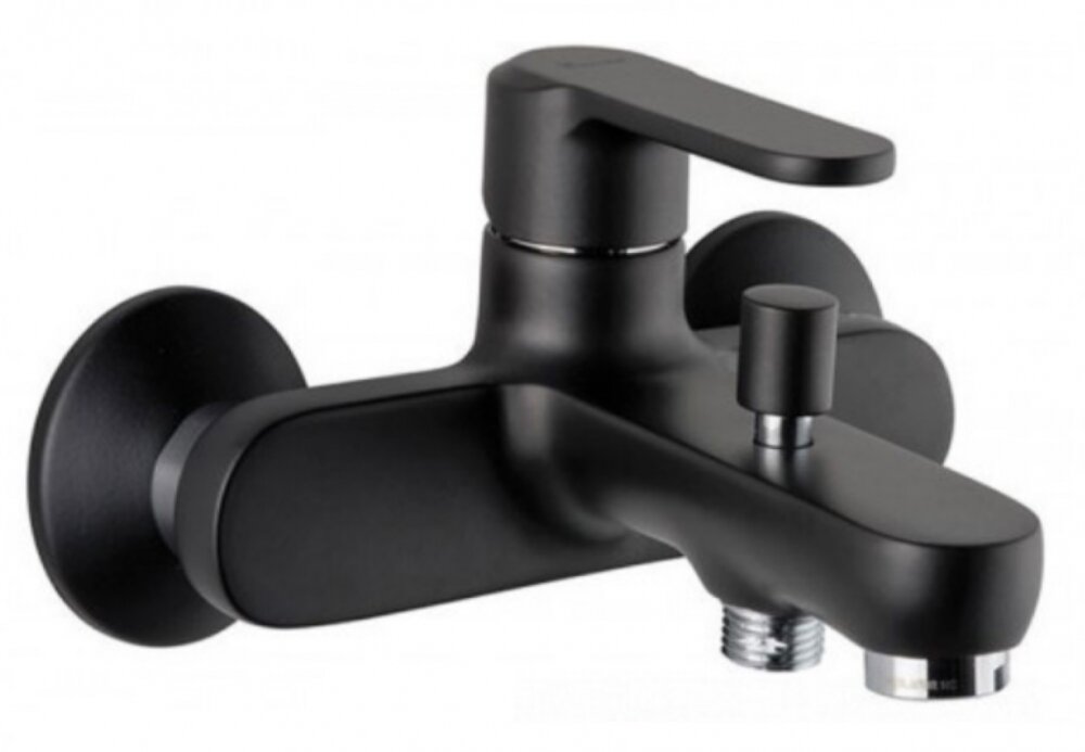 Изображение товара Смеситель для ванны и душа Emmevi Nefer 77001NCA, черный карбон