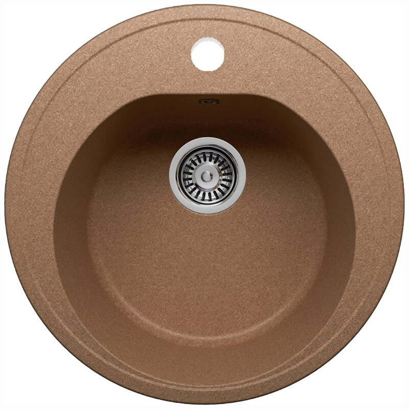 Изображение товара Кухонная мойка Polygran F-08 №307 из искусственного камня, терракотовая