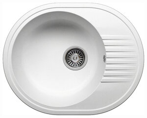 Изображение товара Кухонная мойка Polygran F-22 №26 белая искусственный камень овальная для кухни