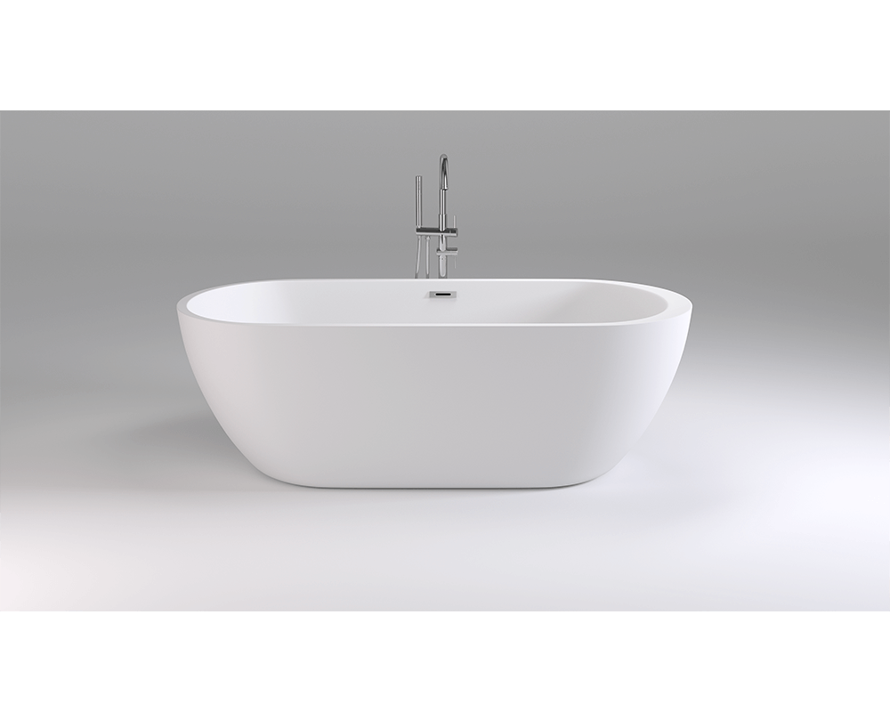 Изображение товара Акриловая ванна Black&White Swan SB105 170x80 см белая свободностоящая