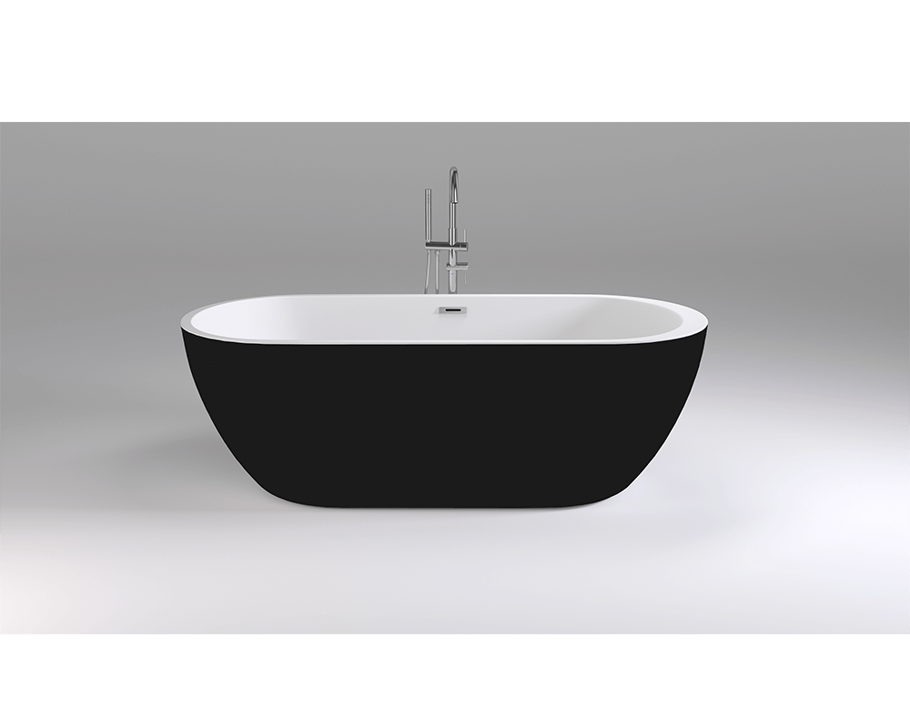 Изображение товара Ванна акриловая Black&White Swan SB105-Black, 170 х 80 см, черная