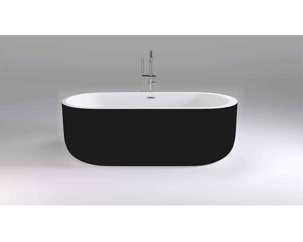 Изображение товара Ванна акриловая Black&White Swan SB109-Black, 170 х 80 см, черная