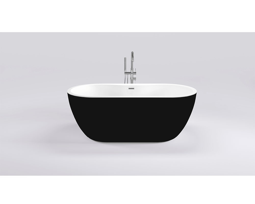 Изображение товара Акриловая ванна Black&White Swan SB111-Black 180x75 см, черная, свободностоящая