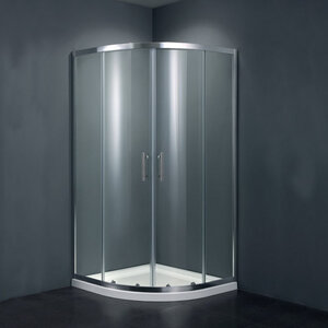 Изображение товара Душевой уголок Black&White Stellar Wind S101, 100 x 100 см, стекло прозрачное, профиль хром, 1011010
