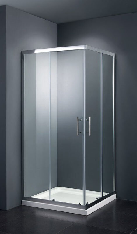 Изображение товара Душевой уголок Black&White Stellar Wind S102, 100 x 100 см, стекло прозрачное, профиль хром, 1021010