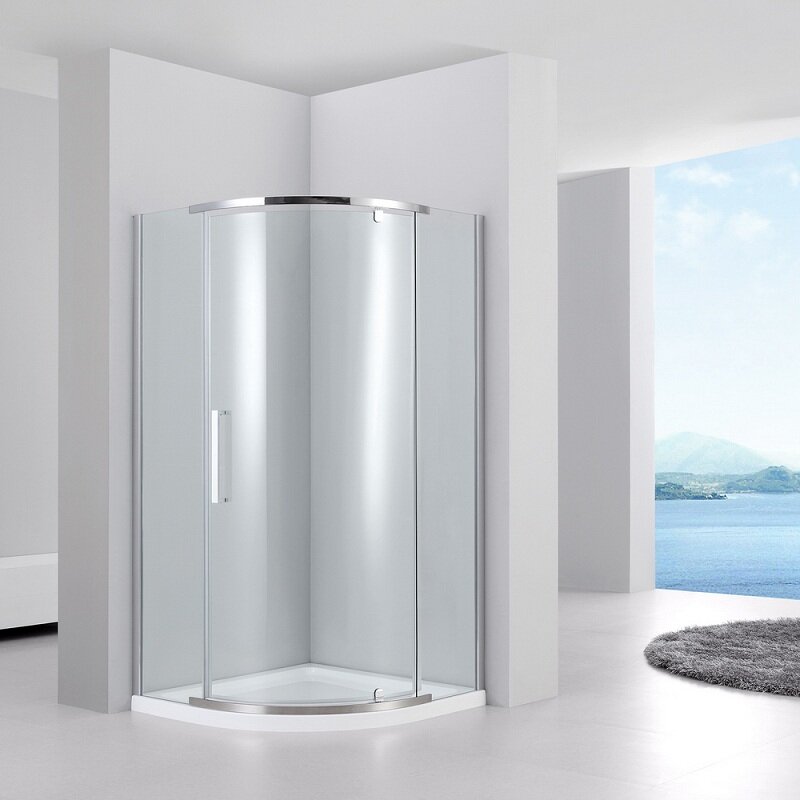 Изображение товара Душевой уголок Black&White Stellar Wind S301 90x90 см хром стекло прозрачное