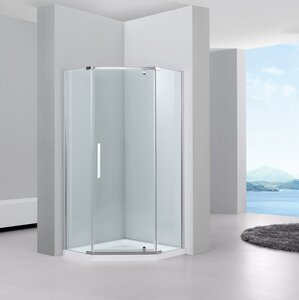 Изображение товара Душевой уголок Black&White Stellar Wind S305 90x90 см распашной стекло хром