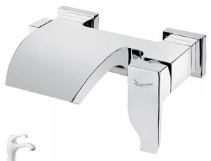 Изображение товара Смеситель для ванны и душа Emmevi Niagara 74001BIO, белый матовый