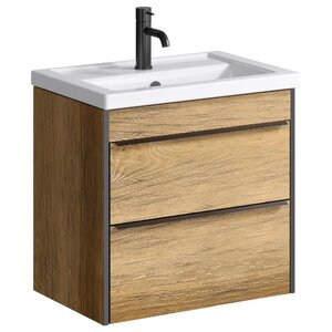 Изображение товара Тумба под раковину Aqwella Fargo 60, подвесная, дуб балтийский, FRG0106DB