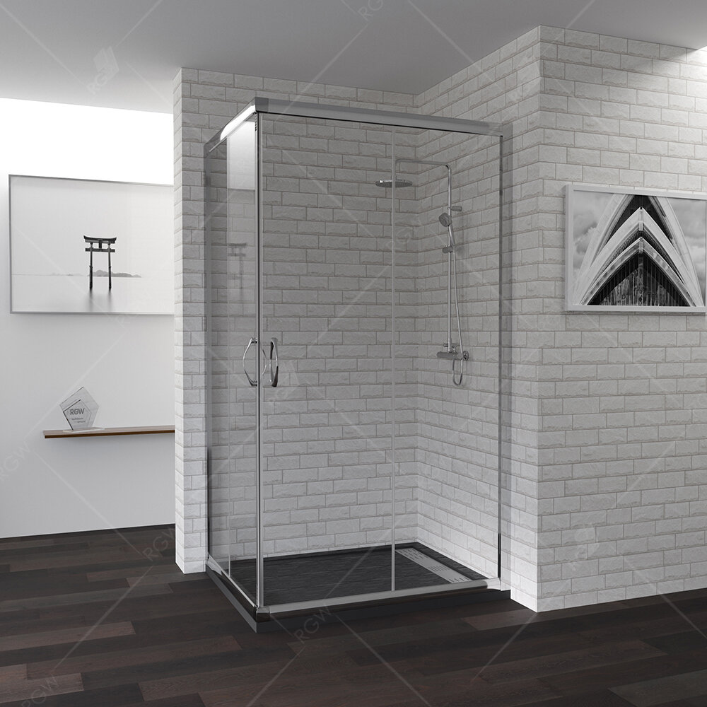 Изображение товара Душевой уголок RGW PA-146 90x70 см раздвижная дверь прозрачное стекло хром