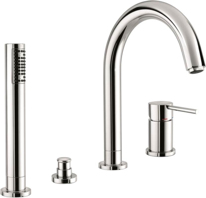 Изображение товара Смеситель для ванны и душа Emmevi Piper 45120CR хром, Италия, однорычажный