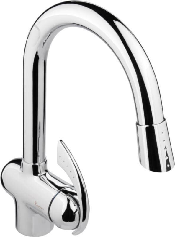 Изображение товара Смеситель для кухни Emmevi Ramses 72066CR хром с выдвижной лейкой