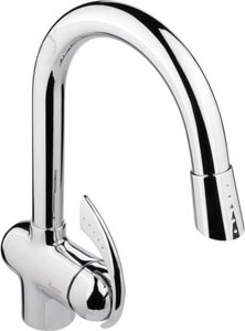 Изображение товара Смеситель для кухни Emmevi Ramses 72066CR хром с выдвижной лейкой