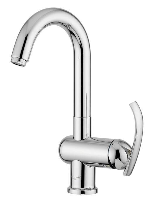 Изображение товара Смеситель Emmevi Ramses 72073CR хром с поворотным изливом Изображение товара Смеситель Emmevi Ramses 72073CR хром с поворотным изливом
