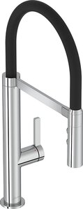 Изображение товара Смеситель Jacob Delafon Raphael, для кухонной мойки, с гибким изливом на магните, двухрежимная лейка, кнопка мгновенной остановки воды, E23311-CP