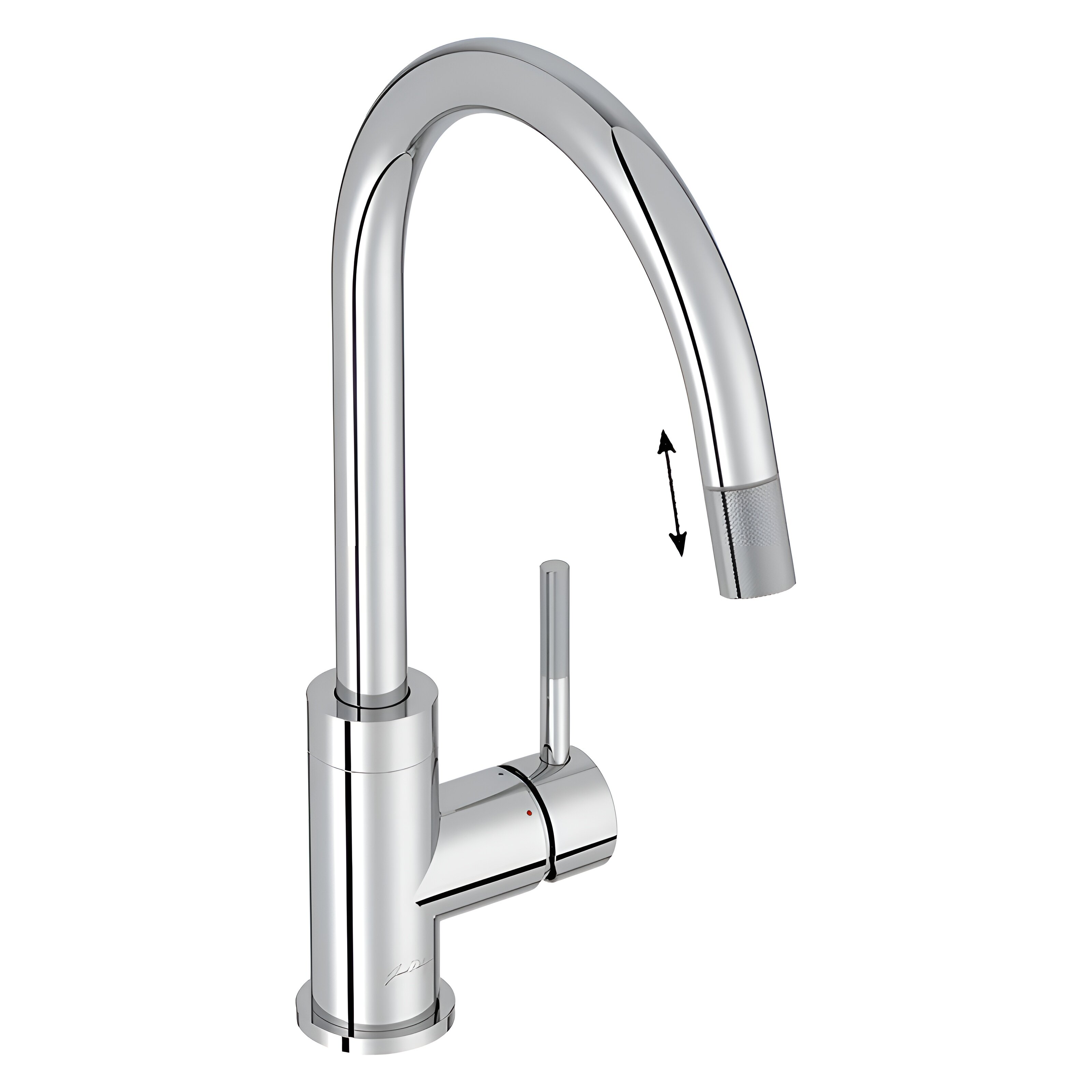 Изображение товара Смеситель Jacob Delafon Edgar для кухонной мойки, с выдвижным изливом, E23309-CP