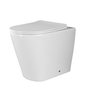 Изображение товара Приставной унитаз Ceramicanova Highlight Rimless CN1812, безободковый, крышка с микролифтом