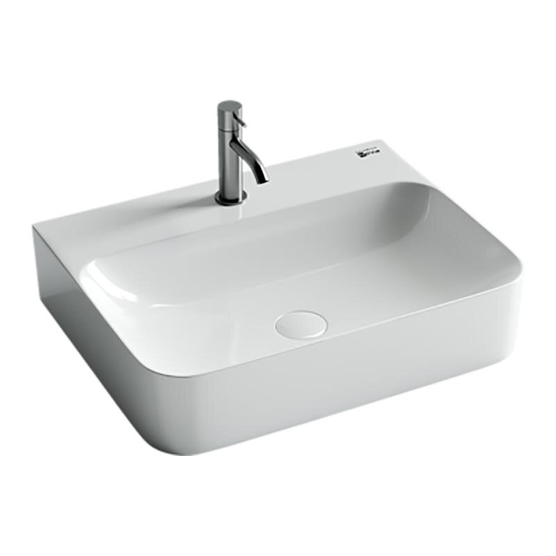 Изображение товара Раковина Ceramicanova Aura CN2001 61x48 см, подвесная, белая, без перелива
