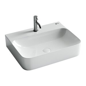 Изображение товара Раковина Ceramicanova Aura CN2001 61 x 48 x 14 см, подвесная, без перелива, сантехфарфор