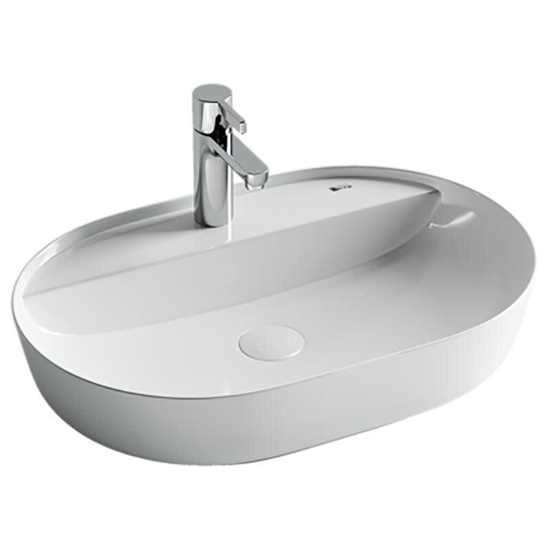 Изображение товара Раковина Ceramicanova Modo CN2004 61 x 45 x 13.5 см, накладная, с плоскостью под смеситель, сантехфарфор Изображение товара Раковина Ceramicanova Modo CN2004 61 x 45 x 13.5 см, накладная, с плоскостью под смеситель, сантехфарфор