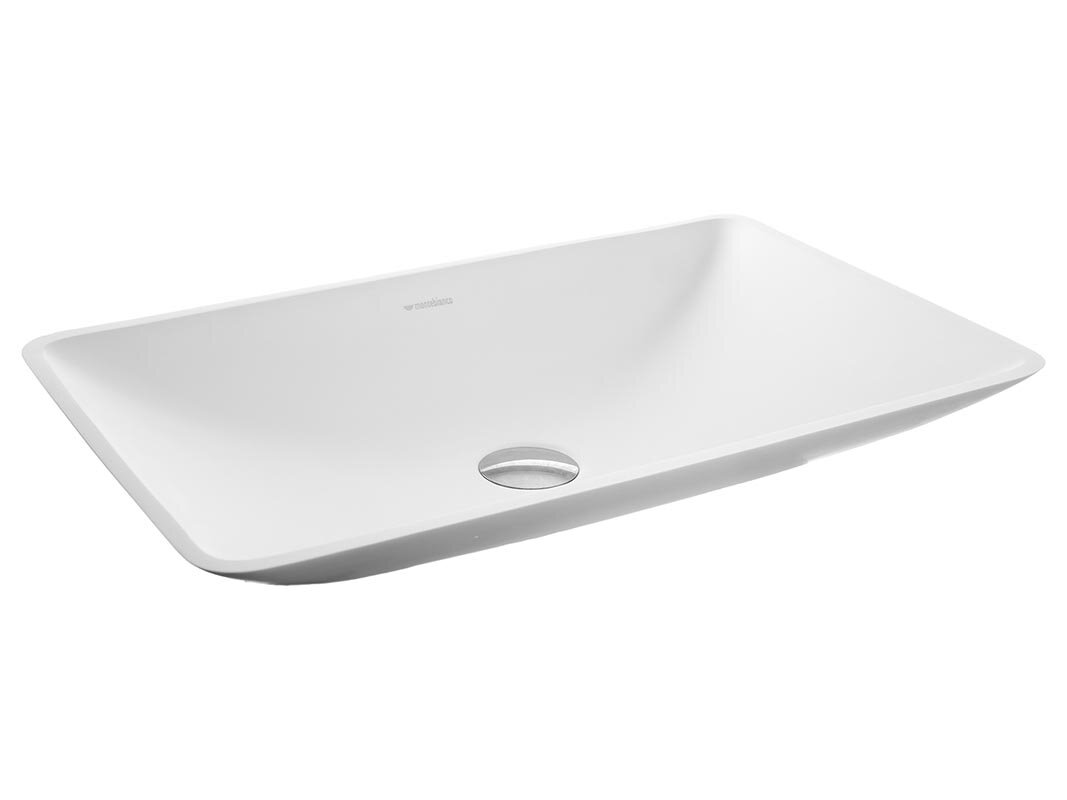 Изображение товара Раковина Montebianco Stelvio Quattro 12205 58 см белая матовая