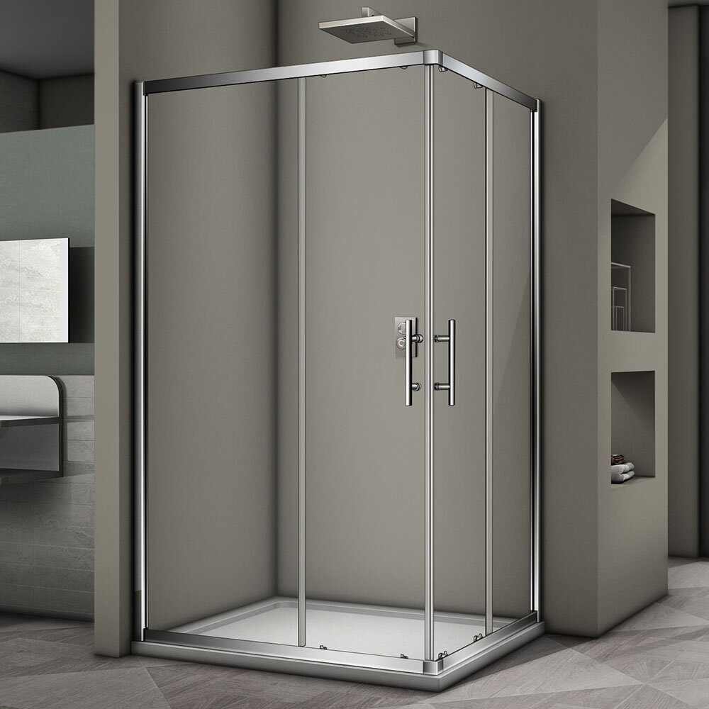 Изображение товара Душевой уголок Veconi Rovigo RV-30 100x90 см с раздвижными дверями