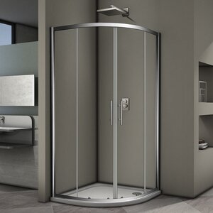 Изображение товара Душевой уголок Veconi Rovigo RV-07 90x90 см с хромовым профилем и прозрачным стеклом