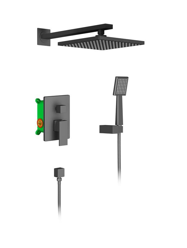 Изображение товара Душевая система Timo Selene SX-2069/03SM черная, квадратная, скрытая установка